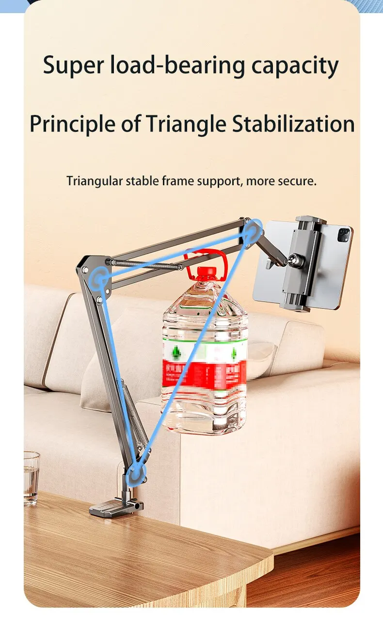 Tablet Stand Rotatable Phone Stand Long Arm Metal 180° Adjustable Holder for iPad Pro, Mini Air Xiaomi Tablet Compatible 4-12.9 inches 7 Mallzona S85ad4e666add4c2590839be2773cebf4l Tablet Stand Rotatable Phone Stand Long Arm Metal 180° Adjustable Holder for iPad Pro, Mini Air Xiaomi Tablet Compatible 4-12.9 inches Mallzona