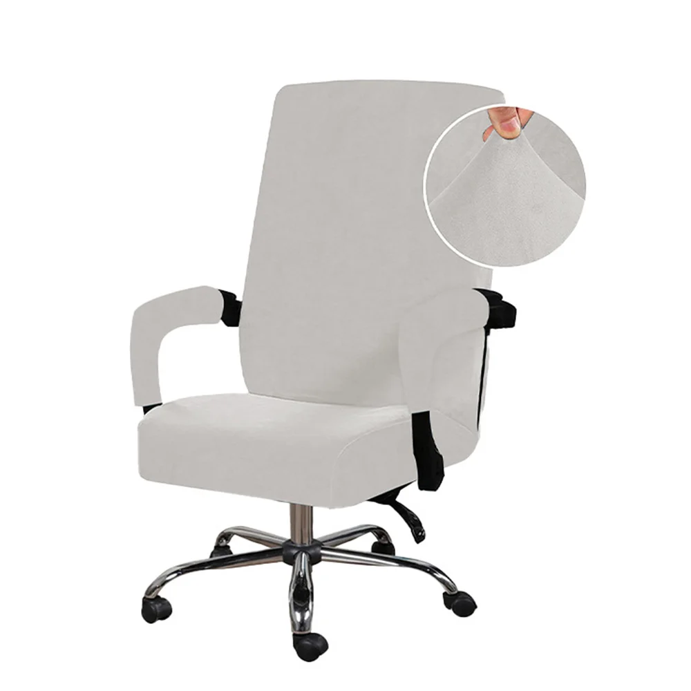 

Чехол на компьютерное кресло вращающееся кресло, чехол, чехол для офисного кресла, чехлы, бархатный чехол для кресла, эластичный, не грязный, моющийся, современный