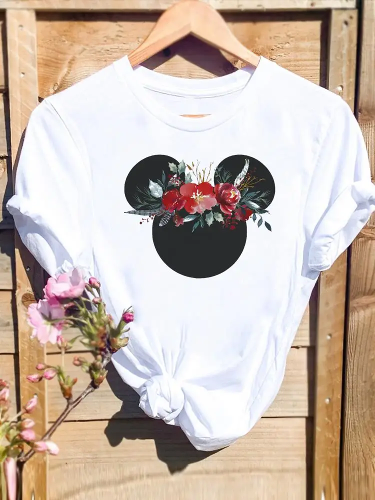 Женская футболка с коротким рукавом и принтом Микки Мауса, в стиле 90-х
Женская футболка с коротким рукавом и принтом Микки Мауса, в стиле 90-х