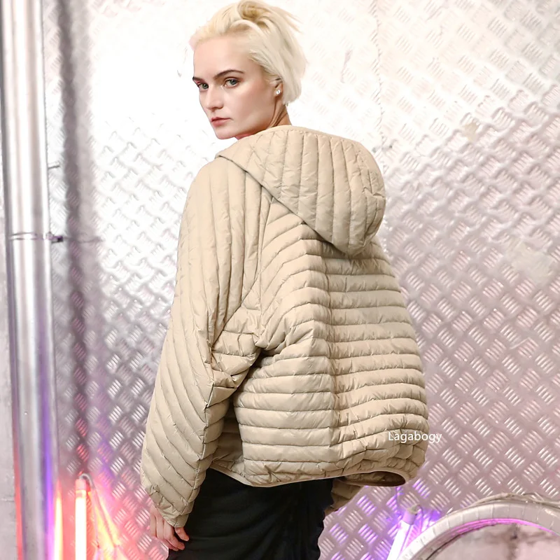 Winter Vintage Women Oversized Hood Puffer Jacket Female Casual Ultra Light Lantern Sleeve 90%White Duck Down Coat 7 Mallzona S85b011e8d3964d1d884cc11bdb052359K Winter Vintage Women Oversized Hood Puffer Jacket Female Casual Ultra Light Lantern Sleeve 90%White Duck Down Coat Mallzona