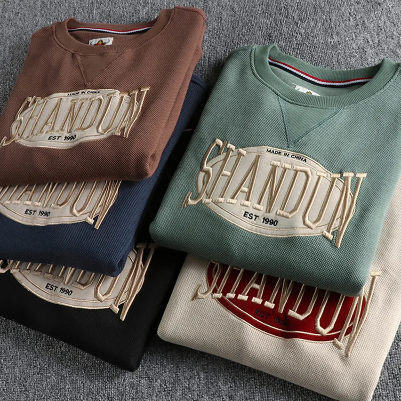 Новинка Осень Американский Ретро ананас вязаный свитер с вышивкой мужской простой тяжелый потертый пуловер Повседневная спортивная одежда 
Новинка Осень Американский Ретро ананас вязаный свитер с вышивкой мужской простой тяжелый потертый пуловер Повседневная спортивная одежда