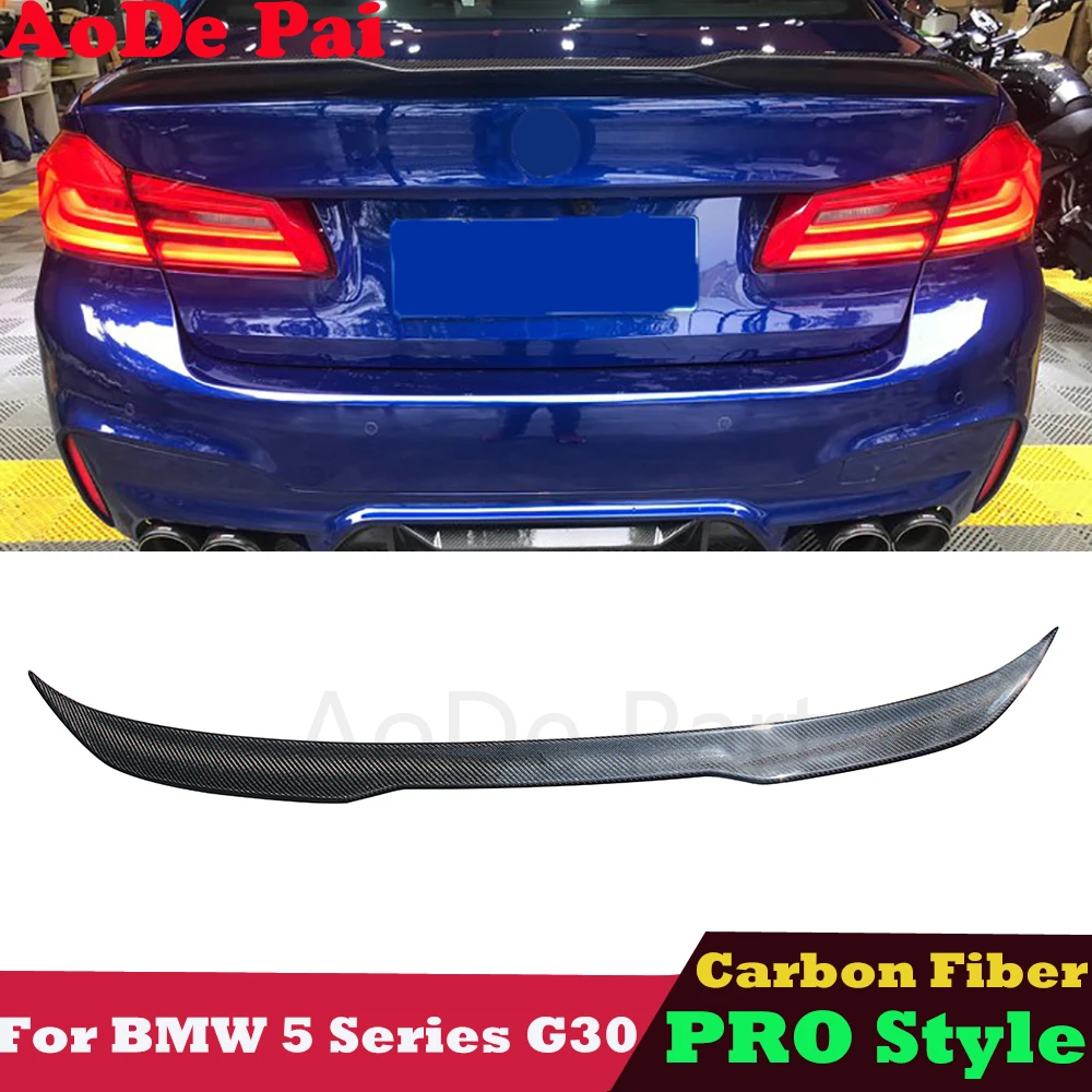 

High Quality of Real Carbon Fiber Spoiler Trunk Lip for BMW 5 Series G30 pre lci and LCI M5 F90