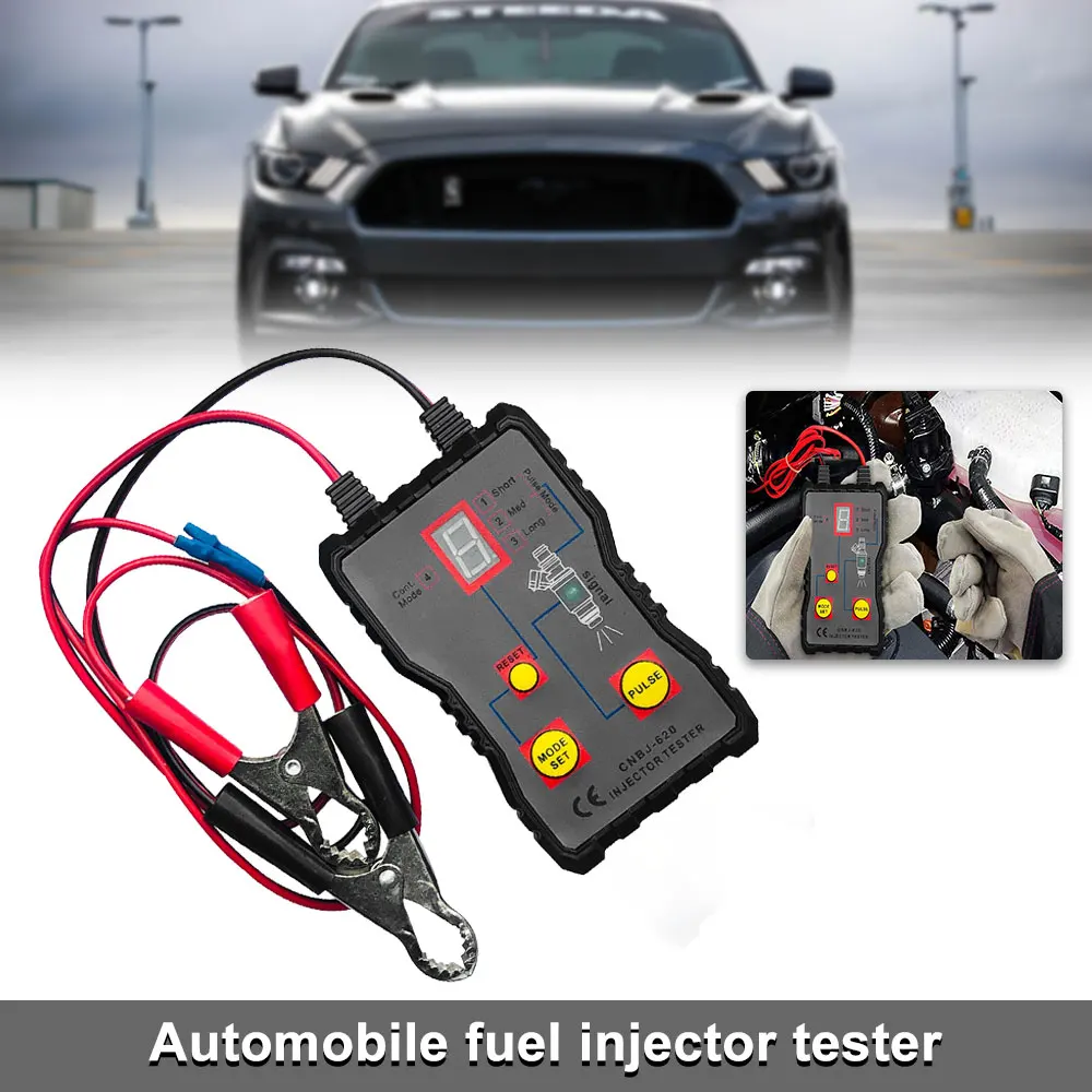 

Car Fuel Injector Tester Cleaning Tool LED Display 4 Pulse Modes Fuel System Scanner Diagnostic Tool For Auto Motorcycles