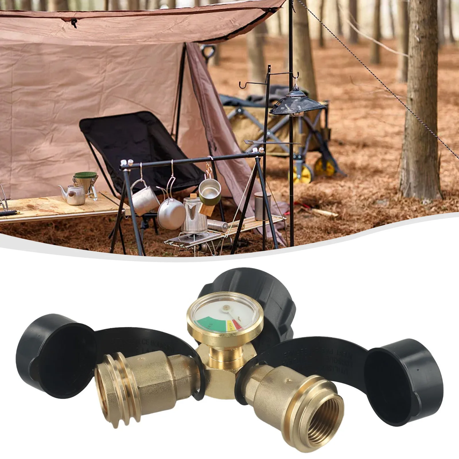 1PCS Solid Brass Propane Propane Tank Y-Splitter Adapter) With Gauge 2Way LPG Adapter Outdoor Barbecue Spare Tool Durable
1PCS Solid Brass Propane Propane Tank Y-Splitter Adapter) With Gauge 2Way LPG Adapter Outdoor Barbecue Spare Tool Durable