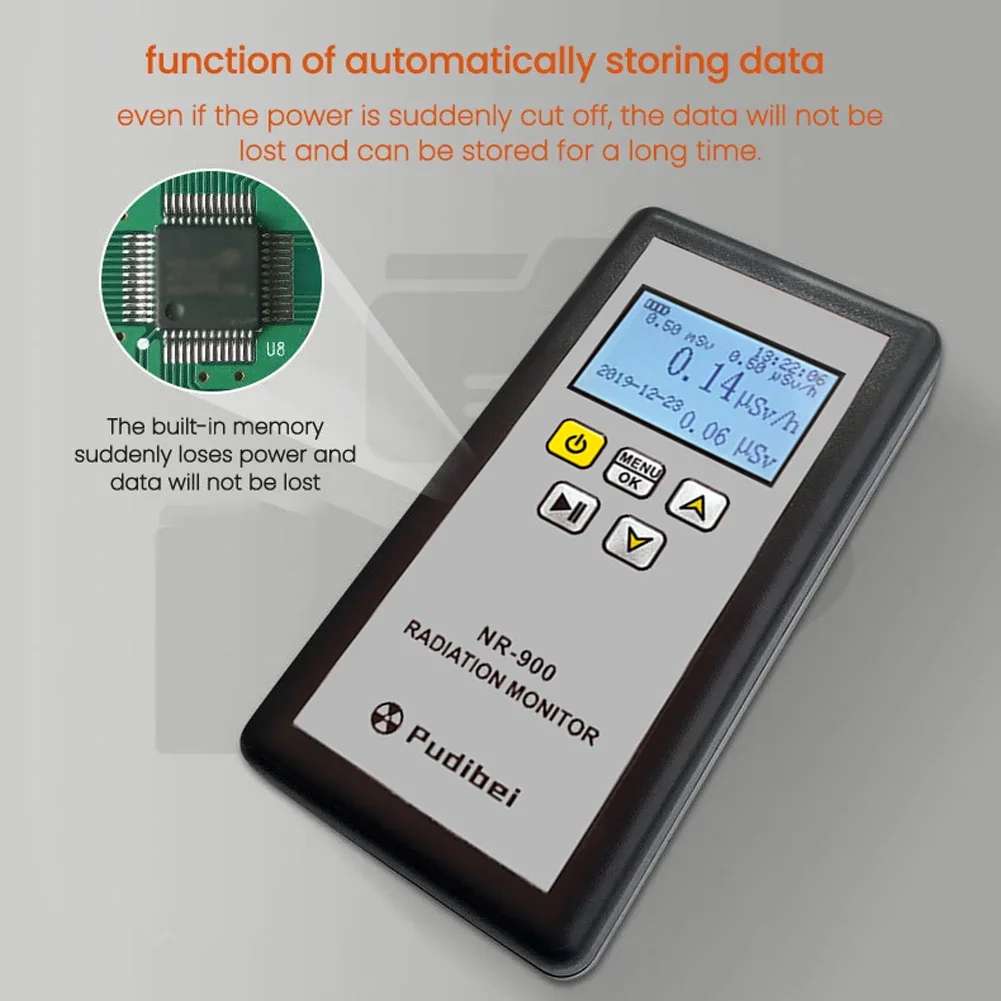 NR-900 детектор ядерного излучения 120G/4,2 Oz 172*126*36mm 6,8*5,0 * in 80 CPM/uSv (-60) LCD счетчик Гейгера
NR-900 детектор ядерного излучения 120G/4,2 Oz 172*126*36mm 6,8*5,0 * in 80 CPM/uSv (-60) LCD счетчик Гейгера
