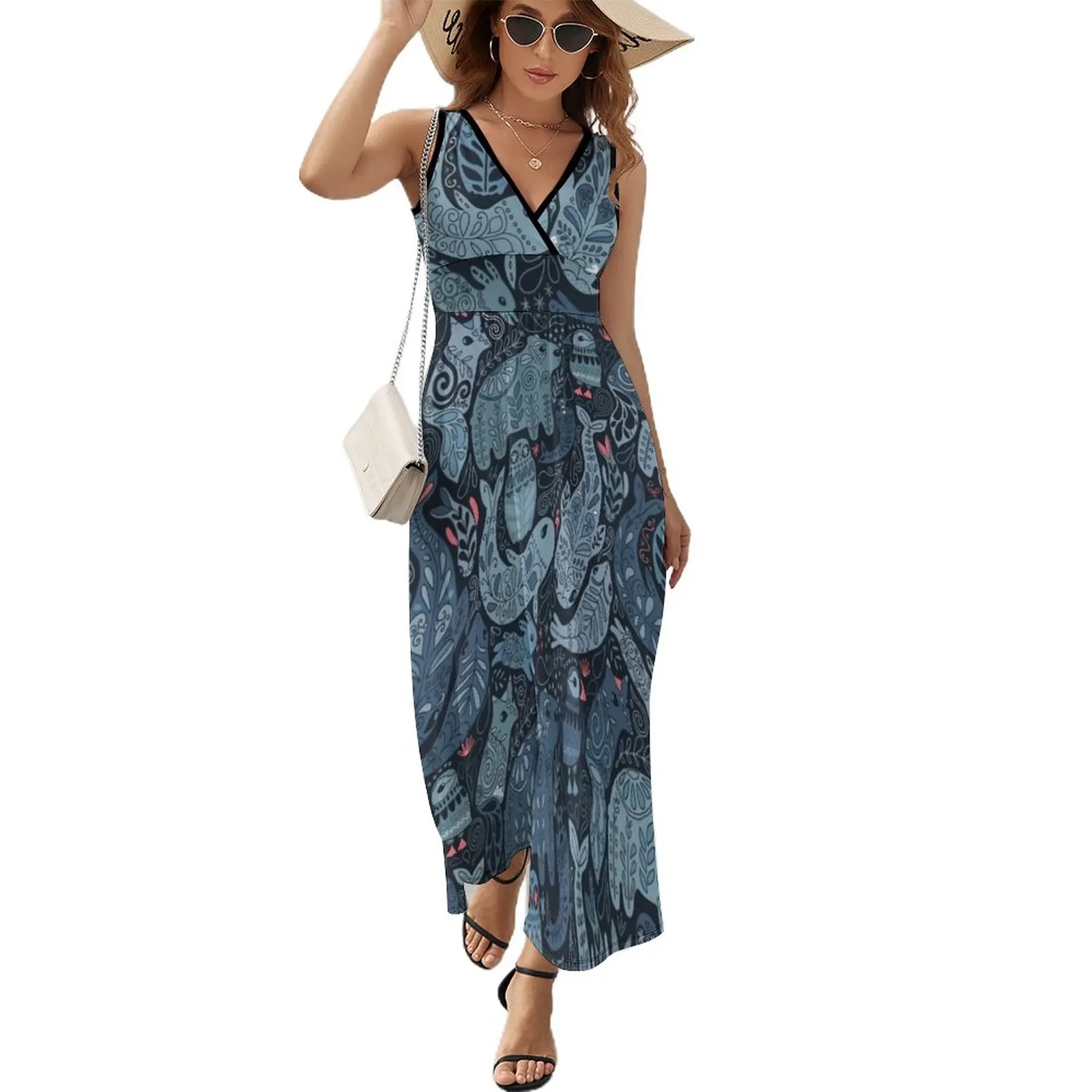 Arctic animals. Narwhal, polar bear, whale, puffin, owl, fox, bunny, seal. Sleeveless Dress birthday dress for women luxury 2023
Arctic animals. Narwhal, polar bear, whale, puffin, owl, fox, bunny, seal. Sleeveless Dress birthday dress for women luxury 2023