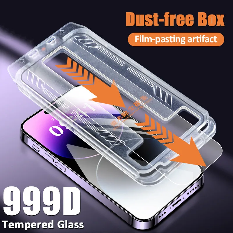 999D Dust Free Box Screen Protector for IPhone 14 13 12 11 Pro Max Tempered Glass for IPhone Xs Max XR X Auto-Dust Removal Kit
999D Dust Free Box Screen Protector for IPhone 14 13 12 11 Pro Max Tempered Glass for IPhone Xs Max XR X Auto-Dust Removal Kit