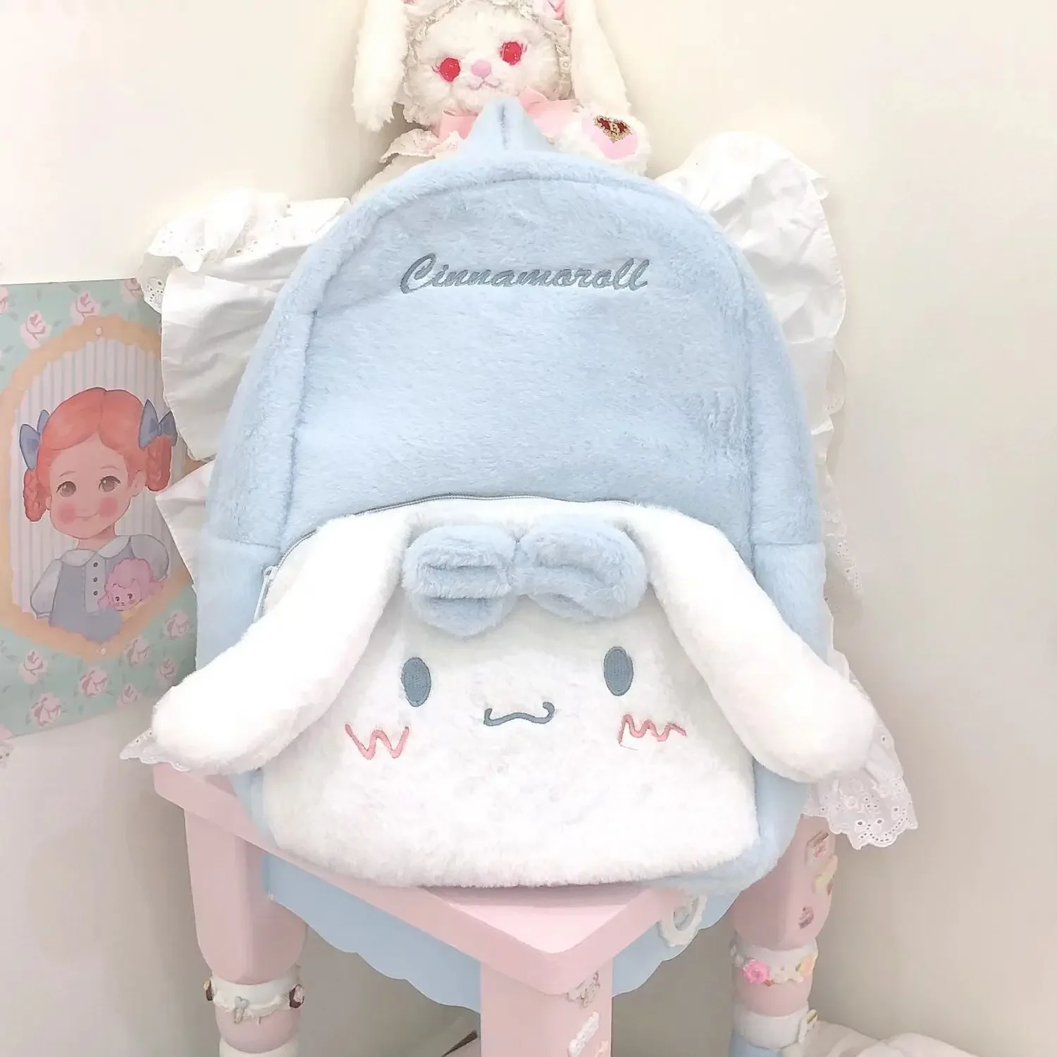 School Backpack for College Students Sanrio Cinnamoroll Schoolbag Student Large Capacity
School Backpack for College Students Sanrio Cinnamoroll Schoolbag Student Large Capacity