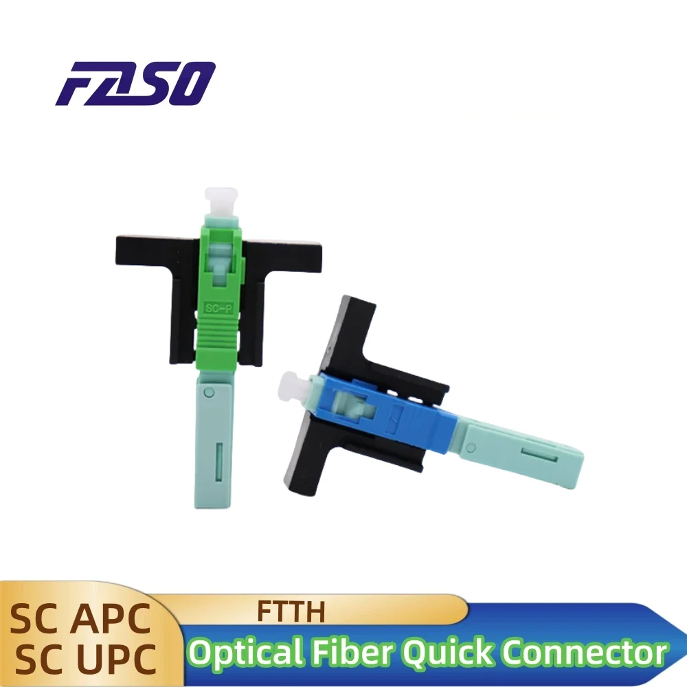 

APC Fiber Optic Connector SC FTTH Fiber conector fibra optica SC APC Optical Fibe Quick ConnectorFTTH Fiber Optic Fast Connector