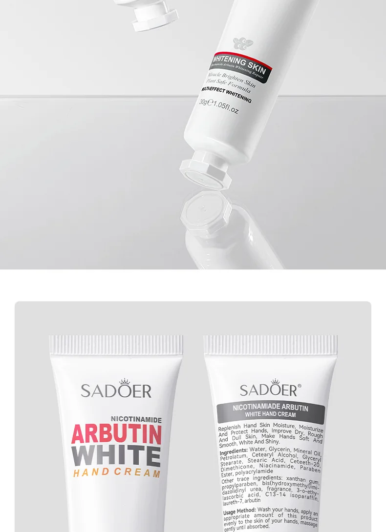 Moisturzing Nicotinamide Arbutin Hand Cream Dry Skin Care Cuticle Oil Whitening Cream Non-Greasy Anti-Aging Natural Hand Cream 20 S85b60664cf5746d9b29c0e2064e72f91I