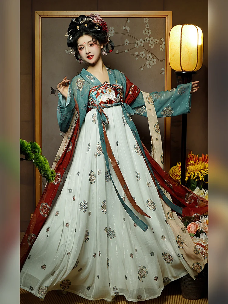 2023 Tang Dynasty Traditional Women Flower Hanfu Dress Ancient Chinese Costume Beautiful Dance Hanfu Originale Princess Tang Dyn
2023 Tang Dynasty Traditional Women Flower Hanfu Dress Ancient Chinese Costume Beautiful Dance Hanfu Originale Princess Tang Dyn