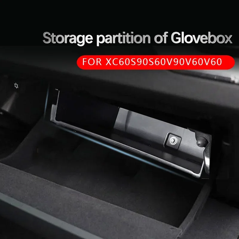 for Volvo glove box partition s60 v60 xc60 s90 v90 storage and storage of car interior accessories
for Volvo glove box partition s60 v60 xc60 s90 v90 storage and storage of car interior accessories