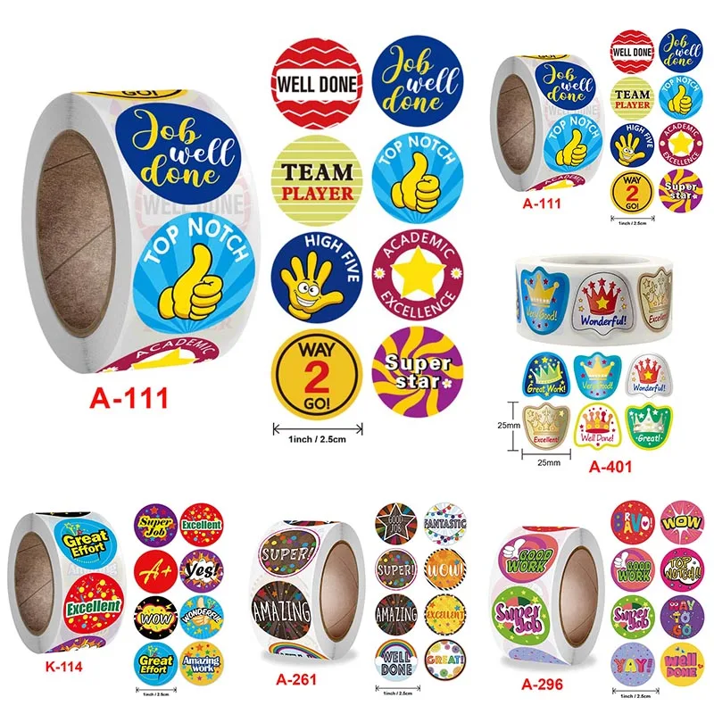 500Pcs/Roll For Kids Reward Paper Cartoon Pattern Cute DIY Decoration Good Job Stickers Graffiti Sticker Self-adhesive
500Pcs/Roll For Kids Reward Paper Cartoon Pattern Cute DIY Decoration Good Job Stickers Graffiti Sticker Self-adhesive