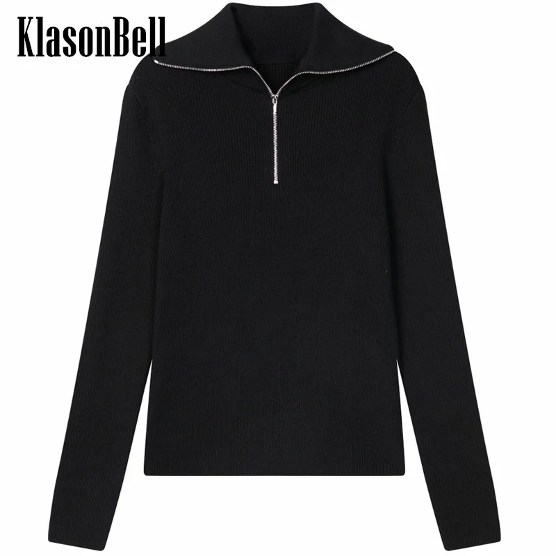 1.3 KlasonBell Fashion Half Zipper Turn-down Collar Pullover Sweater A-variety Of Wearing Wear Wool Knitwear Tops Women
1.3 KlasonBell Fashion Half Zipper Turn-down Collar Pullover Sweater A-variety Of Wearing Wear Wool Knitwear Tops Women