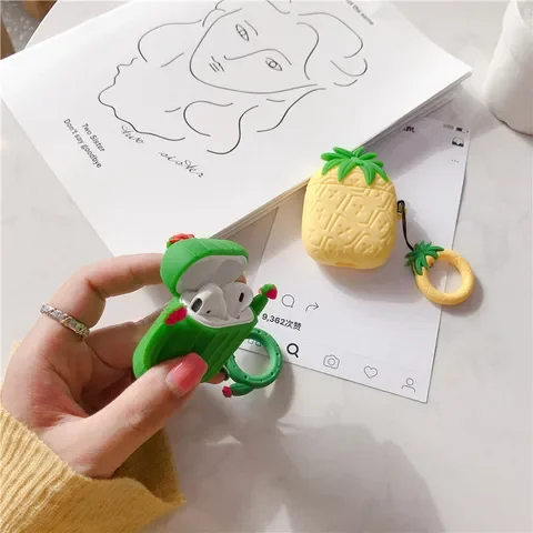 Kawaii 3D Cactus Silicone Earphone Case Cover for Airpods 2 with Keychain Ring Accessories
Kawaii 3D Cactus Silicone Earphone Case Cover for Airpods 2 with Keychain Ring Accessories