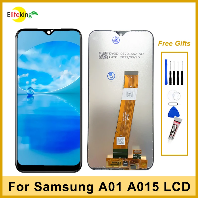 5.7" LCD For Samsung Galaxy A01 A015 LCD Display Touch Screen A015F A015G A015DS Assembly Digitizer Replacement with Free Tools
5.7" LCD For Samsung Galaxy A01 A015 LCD Display Touch Screen A015F A015G A015DS Assembly Digitizer Replacement with Free Tools