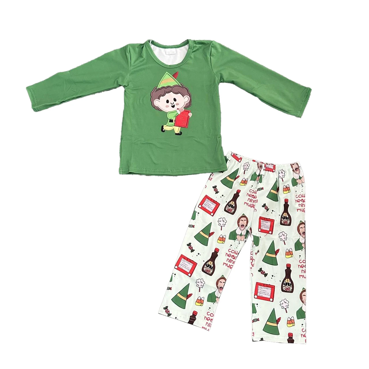 Merry Christmas Boys girls clothes Cartoon printing Milk silk Long sleeves and pants two sets wholesale boutique baby clothes
Merry Christmas Boys girls clothes Cartoon printing Milk silk Long sleeves and pants two sets wholesale boutique baby clothes