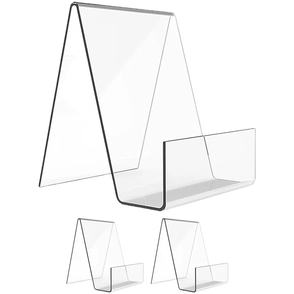 3 Pcs Transparent Display Stand Book Rack Tablet Back Easel for Store Acrylic Holder Office
3 Pcs Transparent Display Stand Book Rack Tablet Back Easel for Store Acrylic Holder Office