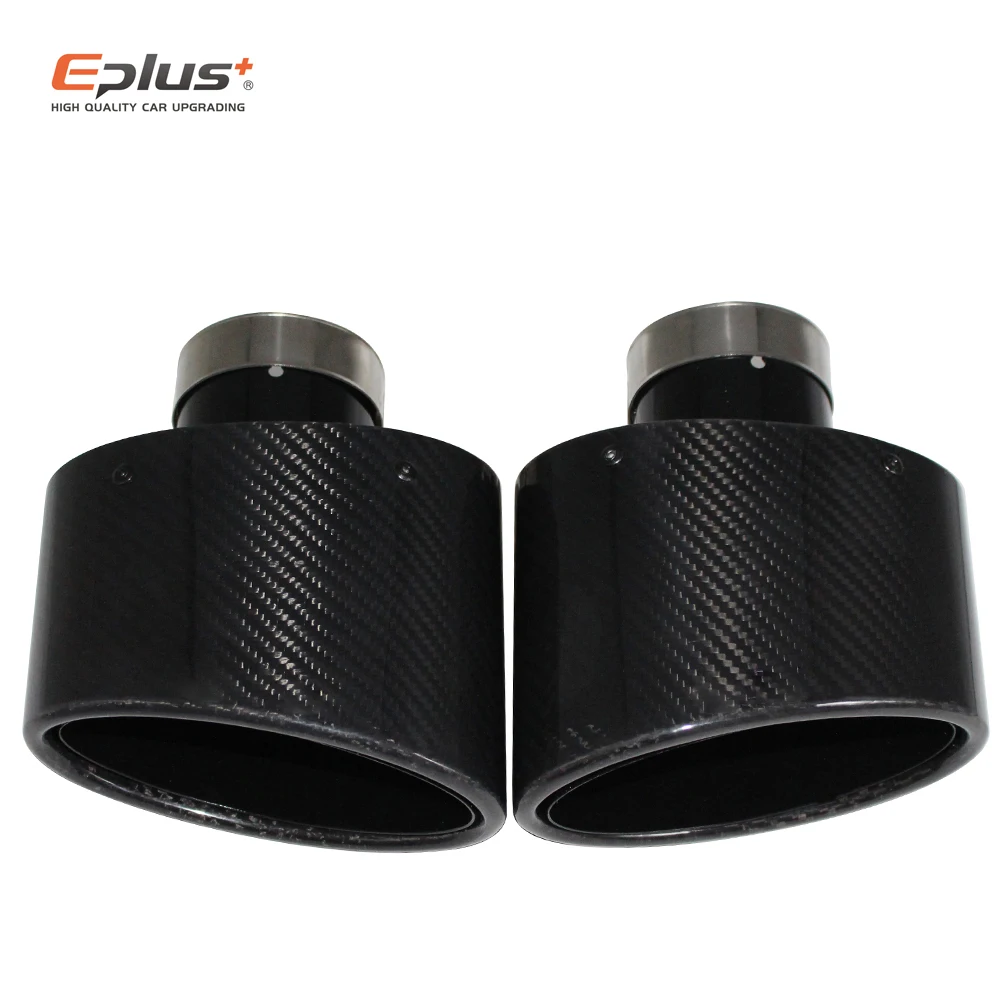 Glossy Carbon Fiber Car Muffler Tip Exhaust Pipe Nozzle Decoration Universal Stainless Black Oval 150mm Tilting Left Right AK
Glossy Carbon Fiber Car Muffler Tip Exhaust Pipe Nozzle Decoration Universal Stainless Black Oval 150mm Tilting Left Right AK