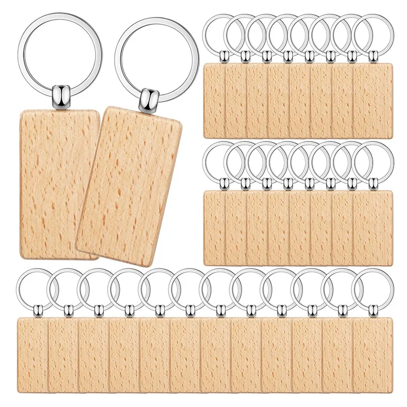 50 Pieces Blank Wooden Key Tag Key Engraving Blanks Unfinished Wood Keychain Key Ring Key Tags for DIY Crafts,Rectangle
50 Pieces Blank Wooden Key Tag Key Engraving Blanks Unfinished Wood Keychain Key Ring Key Tags for DIY Crafts,Rectangle