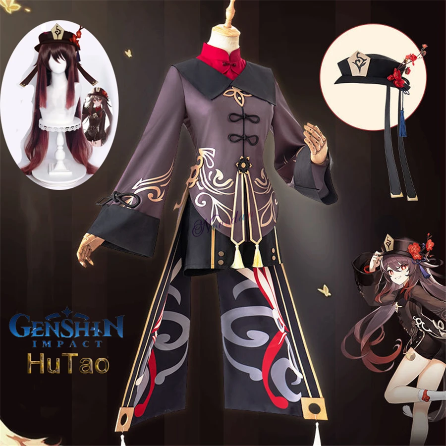 Genshin Impact Hutao Cosplay Costume Uniform Wig Cosplay Anime Game Hu Tao Chinese Style Halloween Costumes For Women
Genshin Impact Hutao Cosplay Costume Uniform Wig Cosplay Anime Game Hu Tao Chinese Style Halloween Costumes For Women