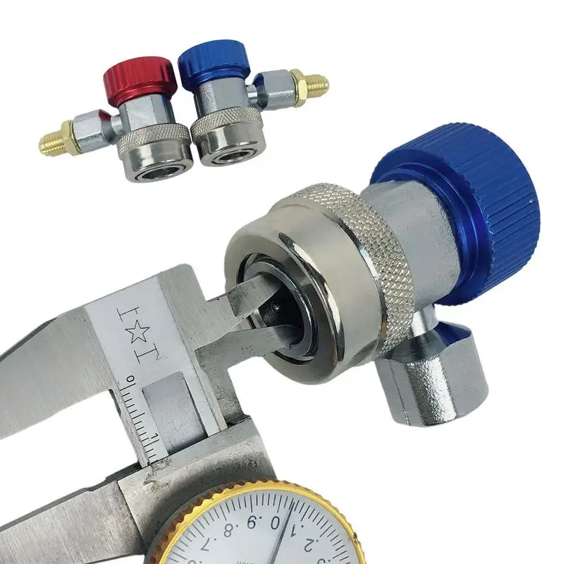 Адаптер для шланга R134a, манометр, штуцер для шланга R134a, регулируемые разъемы высокого и низкого давления для автомобильной системы переменного тока R134a 1/4 
Адаптер для шланга R134a, манометр, штуцер для шланга R134a, регулируемые разъемы высокого и низкого давления для автомобильной системы переменного тока R134a 1/4