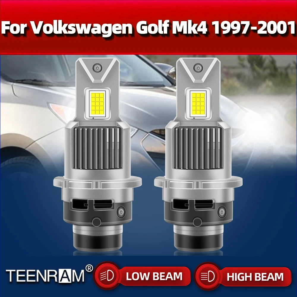 

D2S Canbus Led Headlight Bulbs 60000LM 150W 1:1 Xenon Car Light 6000K CSP Chip For Volkswagen Golf Mk4 1997 1998 1999 2000 2001