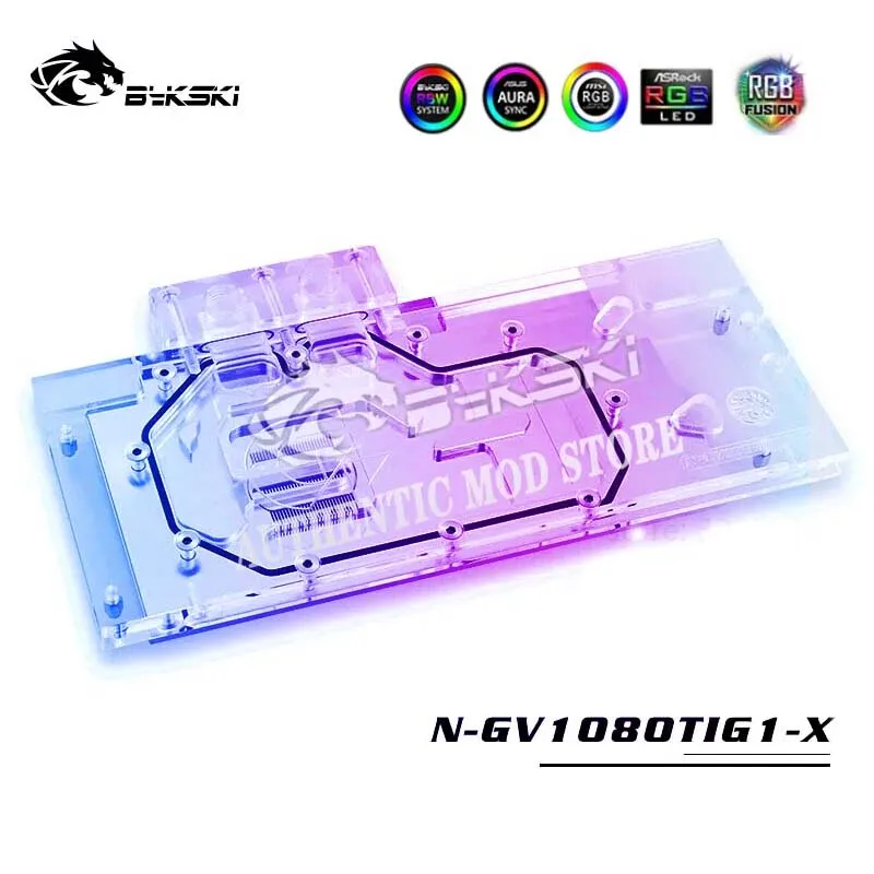 

Bykski N-GV1080TIG1-X Full Coverage GPU Water Block For Gigabyte GTX1080Ti Gaming OC 11G Graphics Card,VGA Block,GPU Cooler