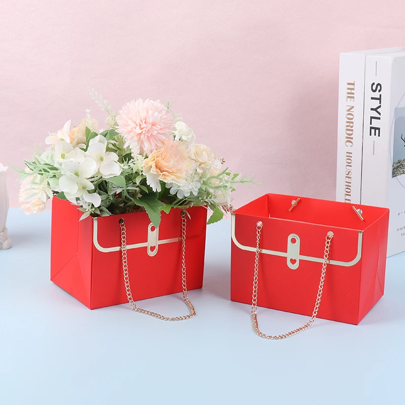 Portable Flower Box Foldable Paper Hand Gift Bag Kraft Handbag Wedding Party Gift Box Packaging For Candy Cake Birthday
Portable Flower Box Foldable Paper Hand Gift Bag Kraft Handbag Wedding Party Gift Box Packaging For Candy Cake Birthday