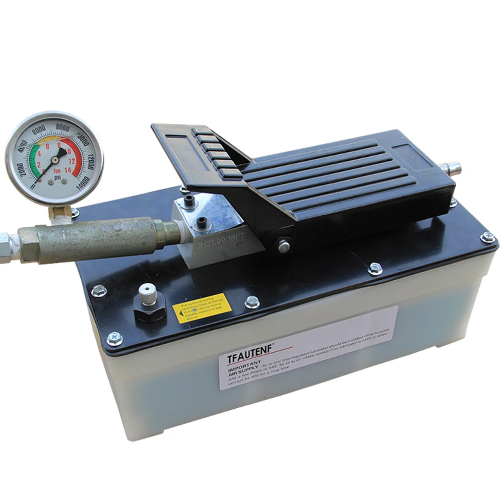 TFAUTENF 3.2 L single speed pneumatic hydraulic hand/foot operated air pump for single acting cylinder
TFAUTENF 3.2 L single speed pneumatic hydraulic hand/foot operated air pump for single acting cylinder