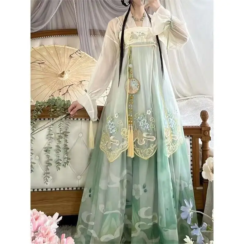 Женское платье Hanfu в старинном стиле, женское летнее танцевальное платье, наряд для вечеринки Hanfu для женщин
Женское платье Hanfu в старинном стиле, женское летнее танцевальное платье, наряд для вечеринки Hanfu для женщин