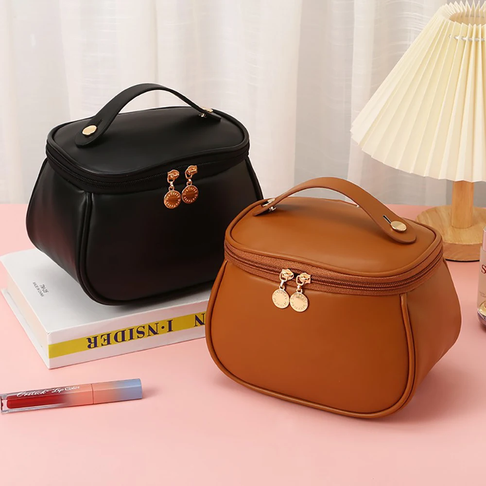 Large-capacity Makeup Bag PU Leather Portable Travel Wash Cosmetic Bag Toiletries Organizer Female Storage Handheld Box 2023 New
Large-capacity Makeup Bag PU Leather Portable Travel Wash Cosmetic Bag Toiletries Organizer Female Storage Handheld Box 2023 New