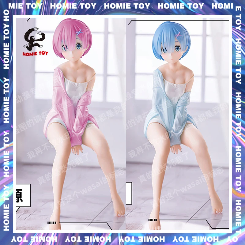 

Anime Re:Life In A Different World From Zero Ram Rem Sit Down PVC Collection Action Figure Model Toys Dolls Free Shipping Items