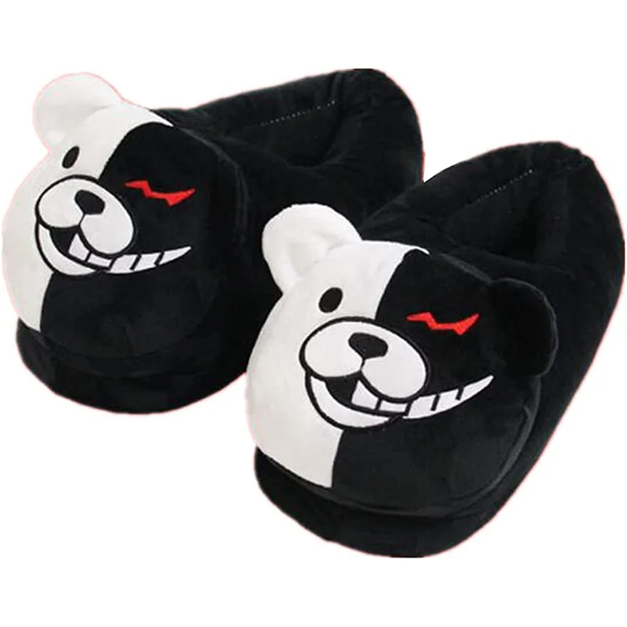 Danganronpa Monokuma Plush Slippers Anime Black White Bear Cartoon Shoes Cosplay Stuffed Unisex Family Indoor Gift Kids Adults
Danganronpa Monokuma Plush Slippers Anime Black White Bear Cartoon Shoes Cosplay Stuffed Unisex Family Indoor Gift Kids Adults