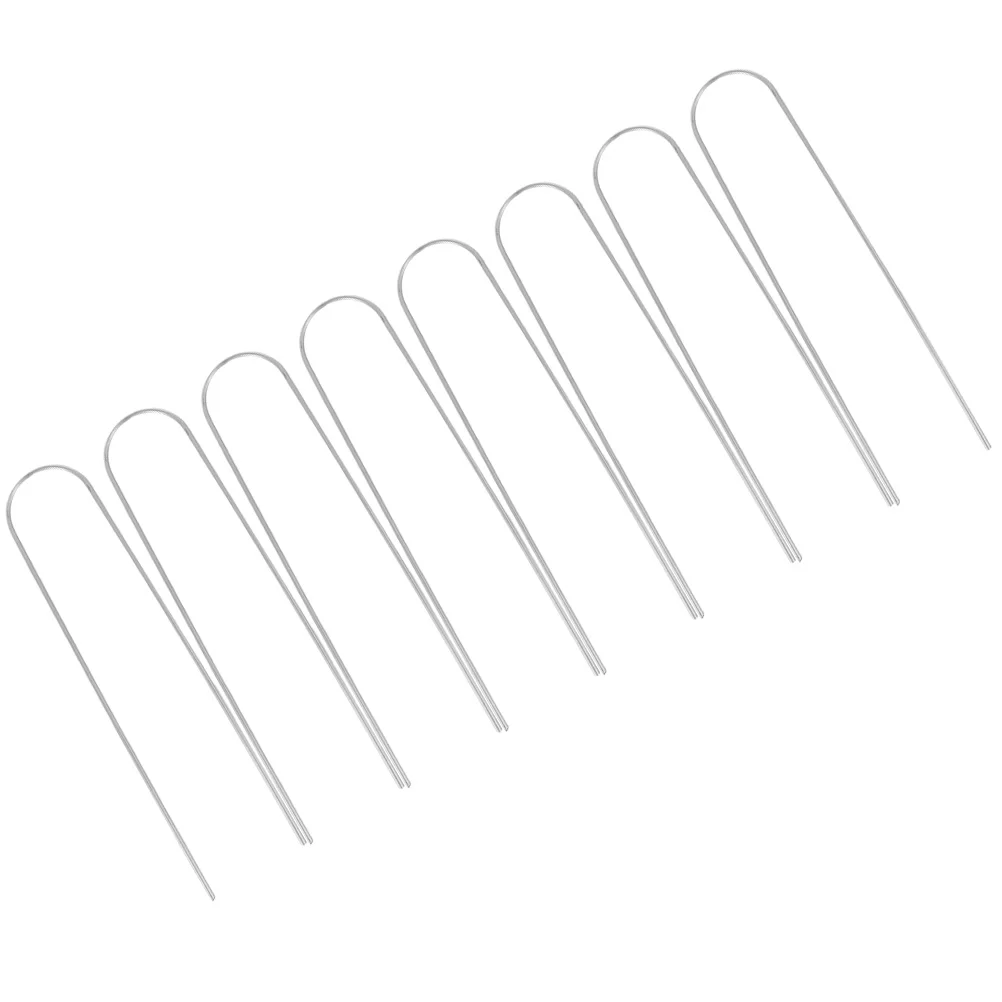 8 Pcs U-shaped Ground Nails Weeding Cloth Landscape Pegs DIY Ground U Shaped Stakes Metal Pins Lawn Fixing Gardening Staple
8 Pcs U-shaped Ground Nails Weeding Cloth Landscape Pegs DIY Ground U Shaped Stakes Metal Pins Lawn Fixing Gardening Staple