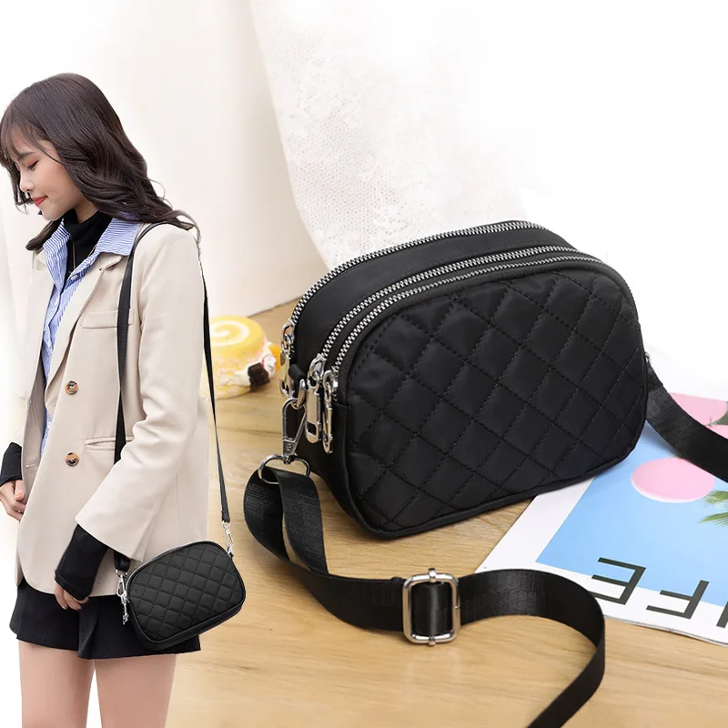 New Women's Bag Nylon Crossbody Waterproof Fabric Bag Single Shoulder Bag Diamond Women's Bag Lightweight Small Square Bag
New Women's Bag Nylon Crossbody Waterproof Fabric Bag Single Shoulder Bag Diamond Women's Bag Lightweight Small Square Bag