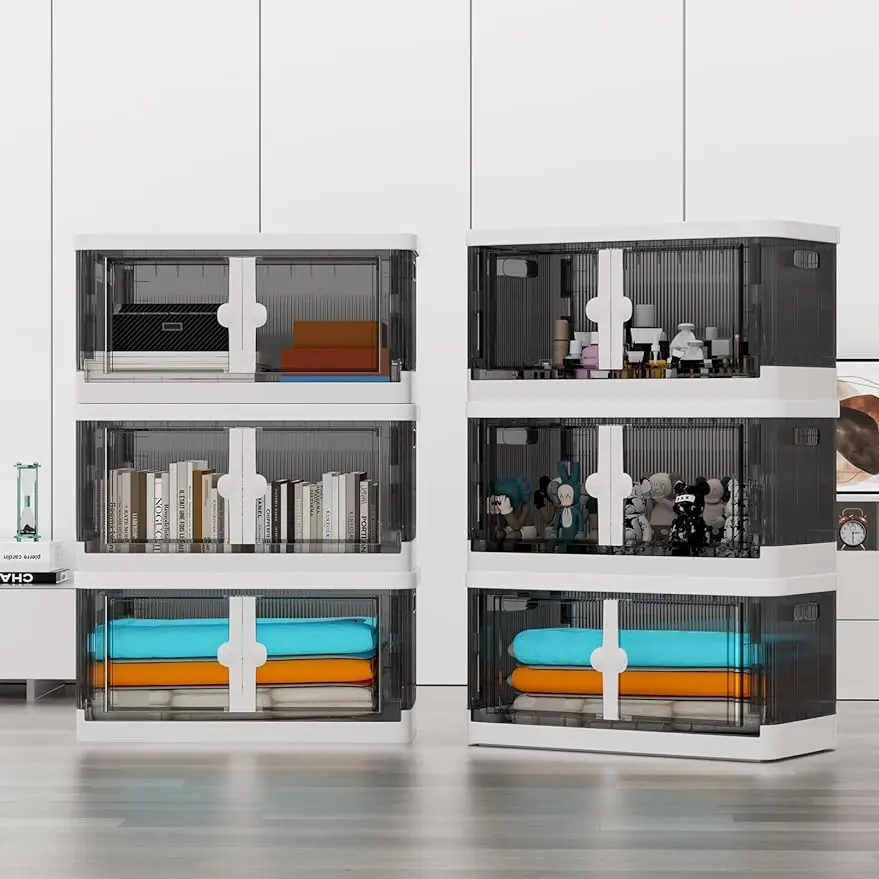 Idle Way Closet Organizers and Storage 19 Gal, Collapsible Stackable Storage Bins with Lids and Wheels, Plastic Foldable Folding
Idle Way Closet Organizers and Storage 19 Gal, Collapsible Stackable Storage Bins with Lids and Wheels, Plastic Foldable Folding