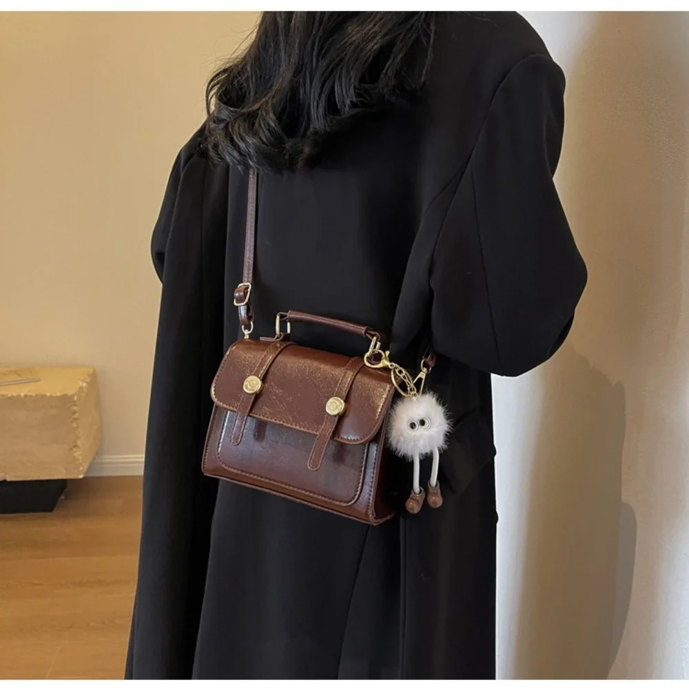 Satchel Crossbody Bag Vintage with Pendant Flap Bag Square Handbag Large Capacity Pu Leather Shoulder Bag Women
Satchel Crossbody Bag Vintage with Pendant Flap Bag Square Handbag Large Capacity Pu Leather Shoulder Bag Women