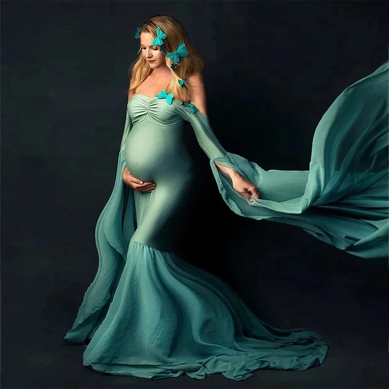 Sexy Shoulderless Maternity Photography Props Long Dress For Pregnant Women Fancy Pregnancy Dress Elegence Maxi Gown Photo Shoot
Sexy Shoulderless Maternity Photography Props Long Dress For Pregnant Women Fancy Pregnancy Dress Elegence Maxi Gown Photo Shoot