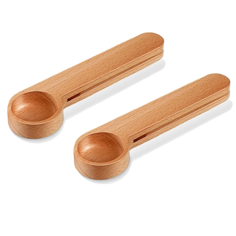 2 Pcs Wooden Coffee Scoop And Bag Clip,Tablespoon Measuring Scoop,Coffee Bags Sealer,For Ground Beans,Coffee Beans,Tea
2 Pcs Wooden Coffee Scoop And Bag Clip,Tablespoon Measuring Scoop,Coffee Bags Sealer,For Ground Beans,Coffee Beans,Tea