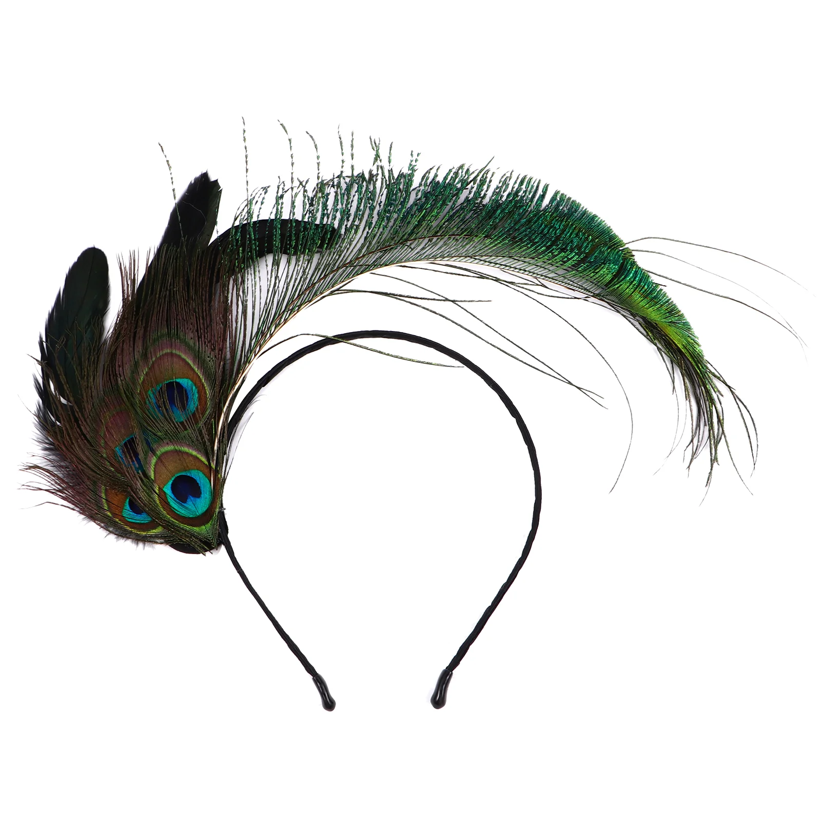 

Women Hairband Headpiece Indian Headdress Feather Women's Headbands Fascinator Cosplay Costume Party Head Prop Hair Accessories