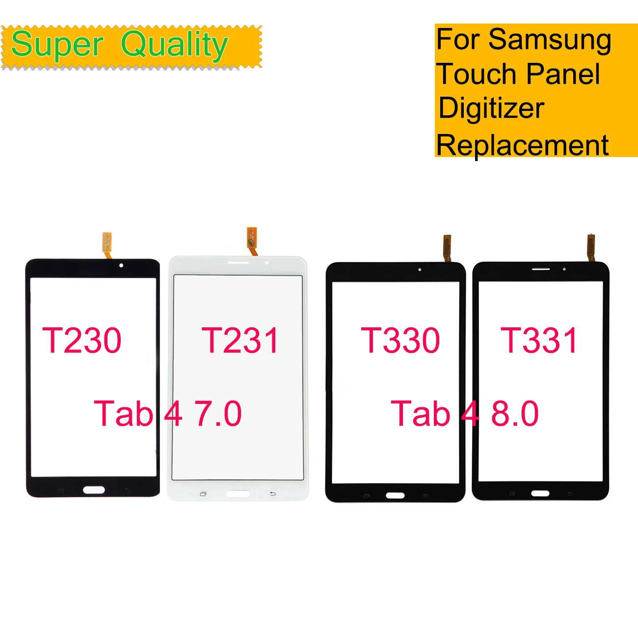 For Samsung Galaxy Tab 4 8.0 T330 T331 T335 Touch Screen Digitizer Front Glass Panel For Tab 4 7.0 T230 T231 T235 Touch Sensor
For Samsung Galaxy Tab 4 8.0 T330 T331 T335 Touch Screen Digitizer Front Glass Panel For Tab 4 7.0 T230 T231 T235 Touch Sensor