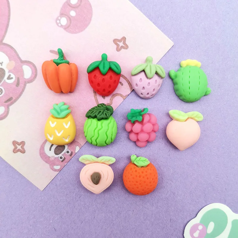 10pcs Mini Kawaii Fruit Resin Flatback Charms Cabochons Embellishments for DIY Ornament Crafts Jewelry Hairclips Making A01
10pcs Mini Kawaii Fruit Resin Flatback Charms Cabochons Embellishments for DIY Ornament Crafts Jewelry Hairclips Making A01
