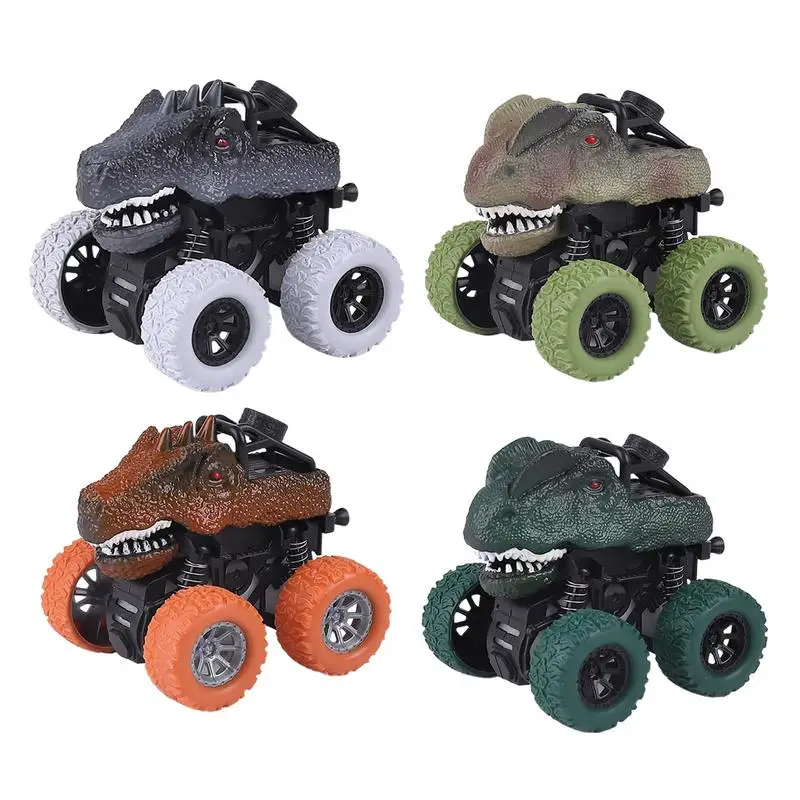 

Dinosaur Toys Cars Truck Friction Powered Dinosaur Truck for Kids Mini Inertia Car Toy for Children Boys Girls Gift