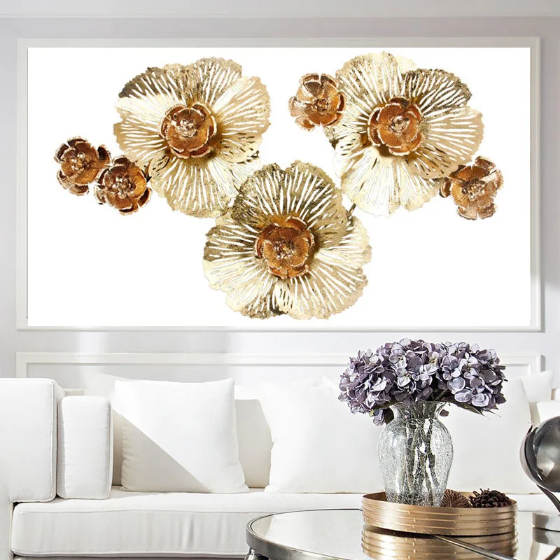 Chinese Wrought Iron Peony Flower Wall Hanging Living Room Fashion Home Golden Ornaments Creative Three-dimensional Mural
Chinese Wrought Iron Peony Flower Wall Hanging Living Room Fashion Home Golden Ornaments Creative Three-dimensional Mural