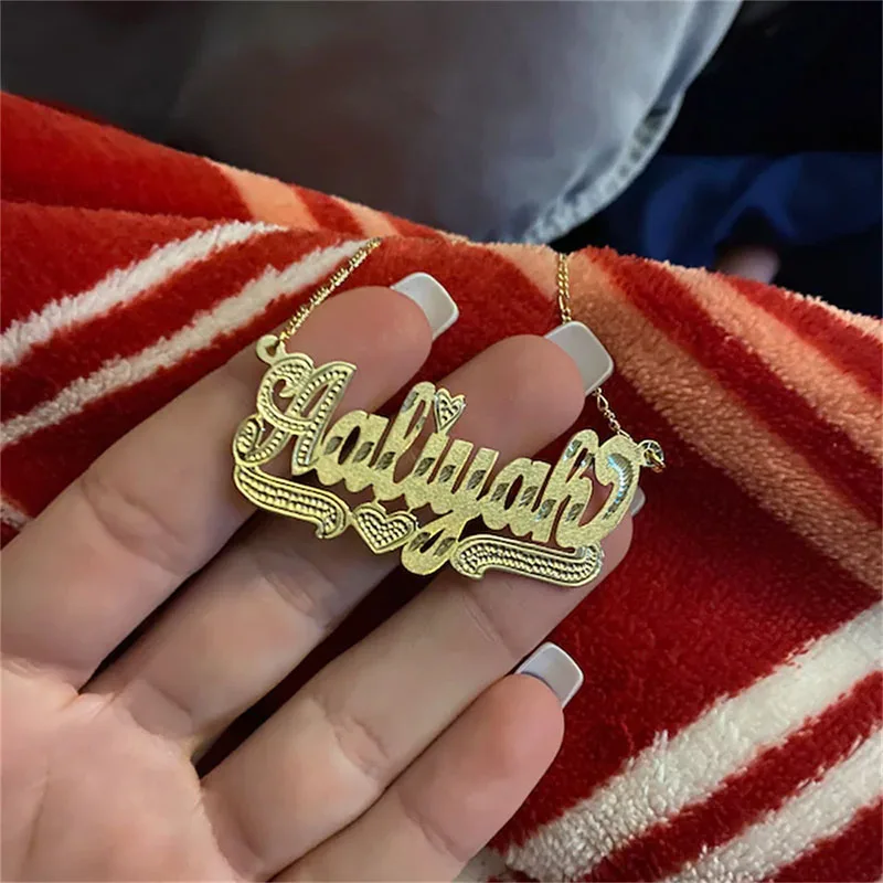 

Customization Laser Cutting Mom Best Man Nurse Paired Pendants Ethnic Double Deck Sweet Military Teenage Logo Famous Brand 2024