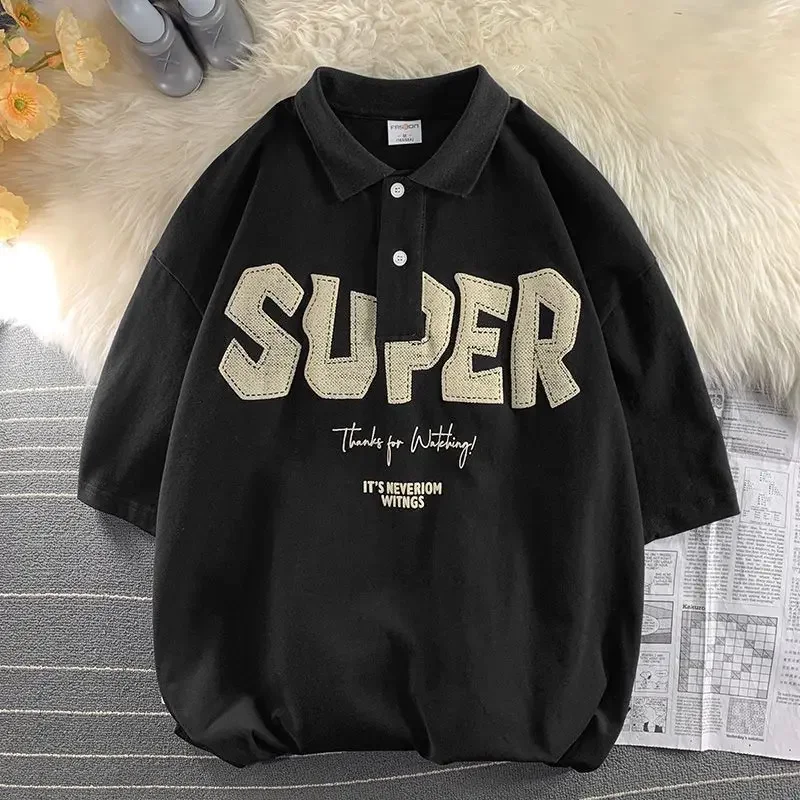 Fashion American Letter Printing Graphic T shirt Harajuku Polo Vintage Personalizey Men and Women Street Y2K Short Sleeve Top
Fashion American Letter Printing Graphic T shirt Harajuku Polo Vintage Personalizey Men and Women Street Y2K Short Sleeve Top