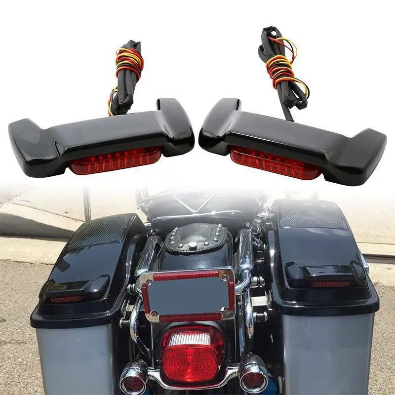Motorcycle LED Saddlebag Lid Spoiler Kit For Harley Touring Road King Electra Glide 2014-2023 2022 2021
Motorcycle LED Saddlebag Lid Spoiler Kit For Harley Touring Road King Electra Glide 2014-2023 2022 2021