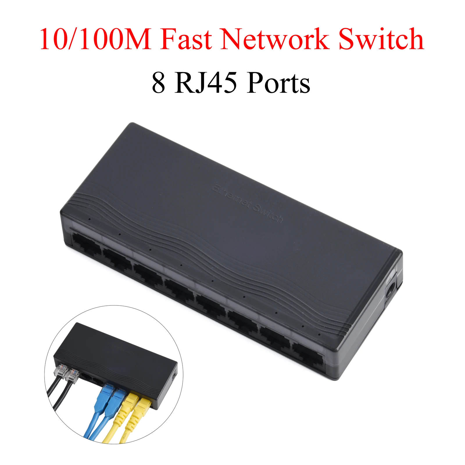 1PCS Mini 8 Ports 100Mbps RJ45 Fast Network Switch Smart Switcher Hub ABS Shell With US Power Internet Splitter For IP Camera AP
1PCS Mini 8 Ports 100Mbps RJ45 Fast Network Switch Smart Switcher Hub ABS Shell With US Power Internet Splitter For IP Camera AP