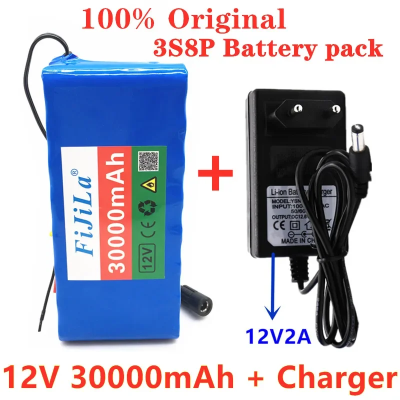 18650 Battery 12V 30000mAh Pack Lithium Protection Board 12v for Inverter Miner + 12.6V2A Charger
18650 Battery 12V 30000mAh Pack Lithium Protection Board 12v for Inverter Miner + 12.6V2A Charger